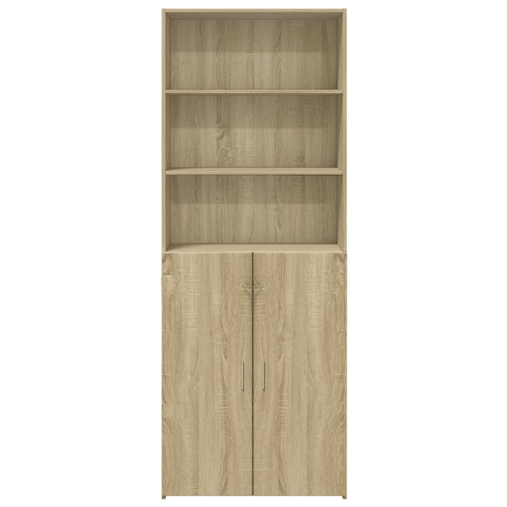 Visoka komoda boja hrasta 70x42,5x185 cm od konstruiranog drva