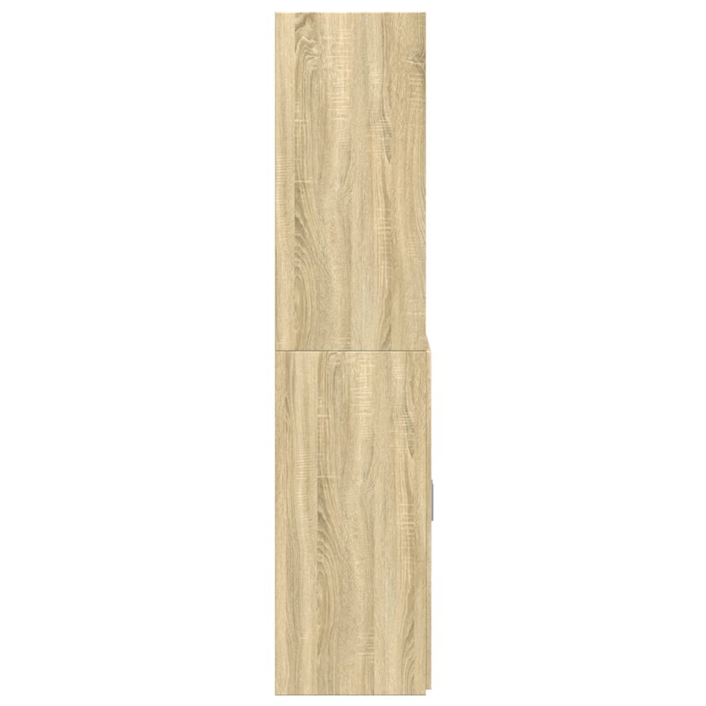 Visoka komoda boja hrasta 70x42,5x185 cm od konstruiranog drva