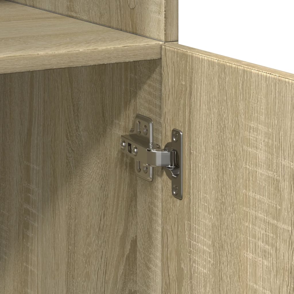 Visoka komoda boja hrasta 70x42,5x185 cm od konstruiranog drva