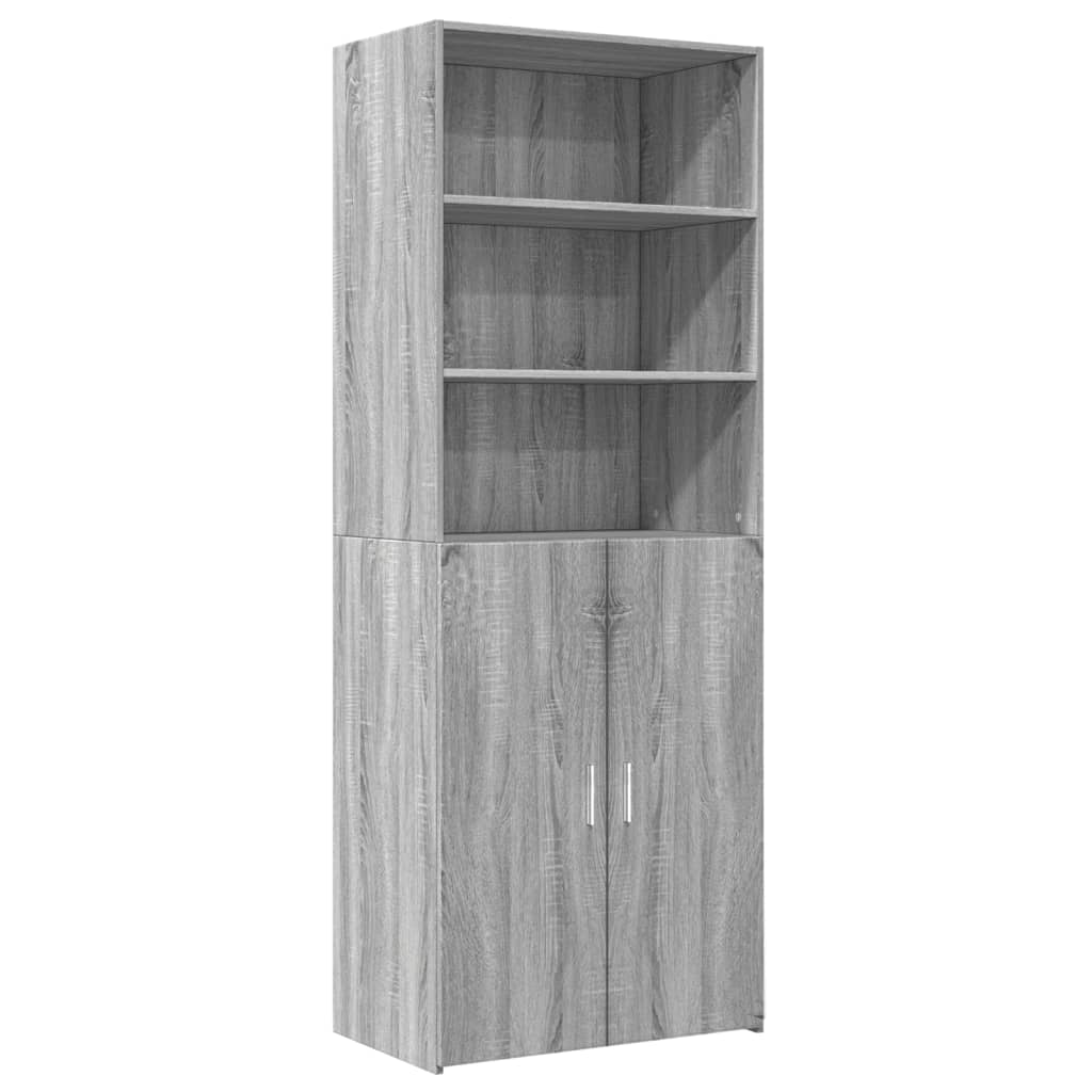 Visoka komoda boja hrasta 70x42,5x185 cm od konstruiranog drva