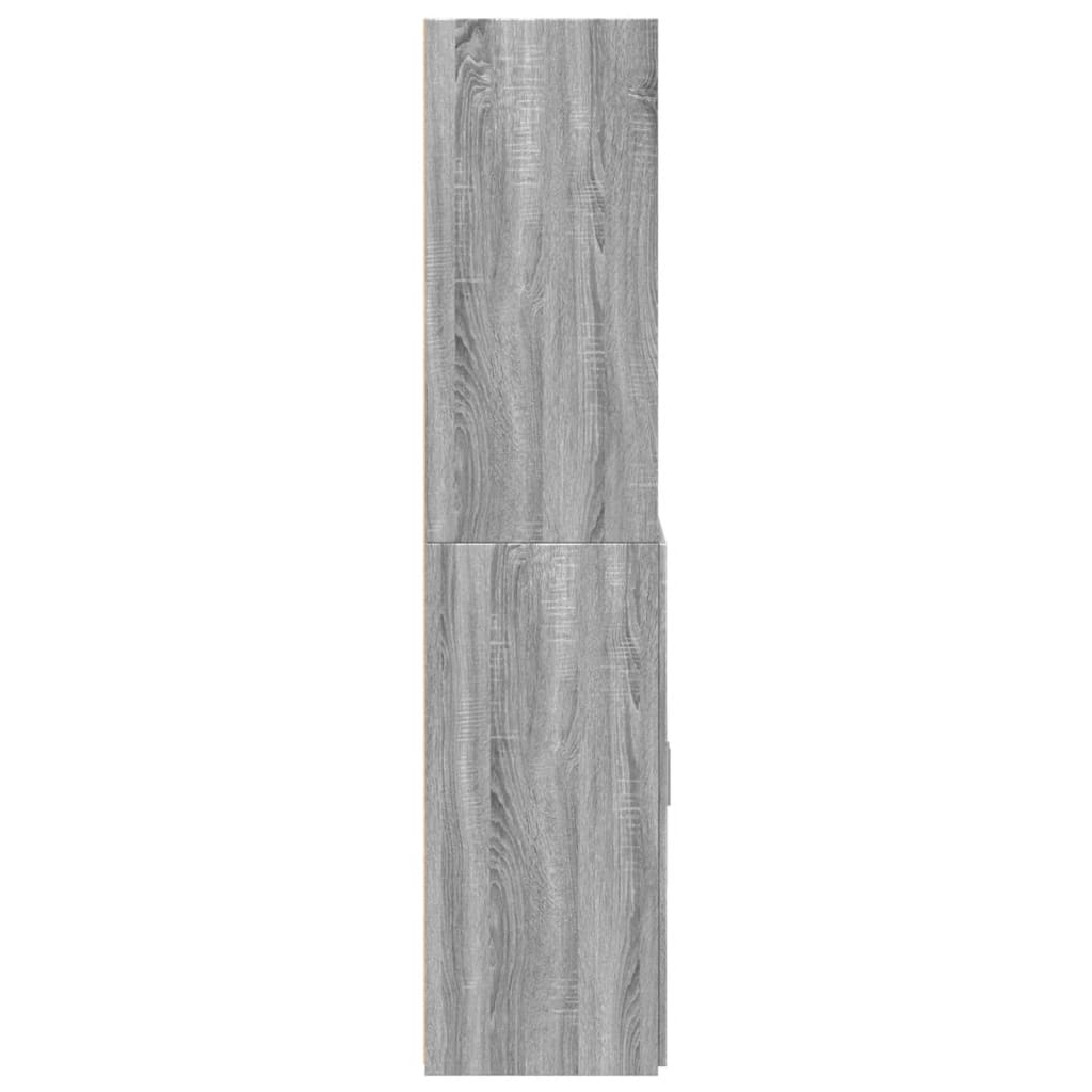 Visoka komoda boja hrasta 70x42,5x185 cm od konstruiranog drva