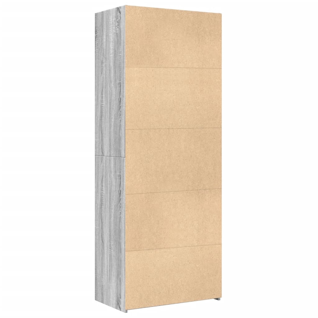Visoka komoda boja hrasta 70x42,5x185 cm od konstruiranog drva