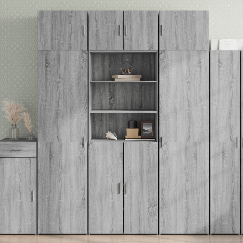 Visoka komoda boja hrasta 70x42,5x185 cm od konstruiranog drva