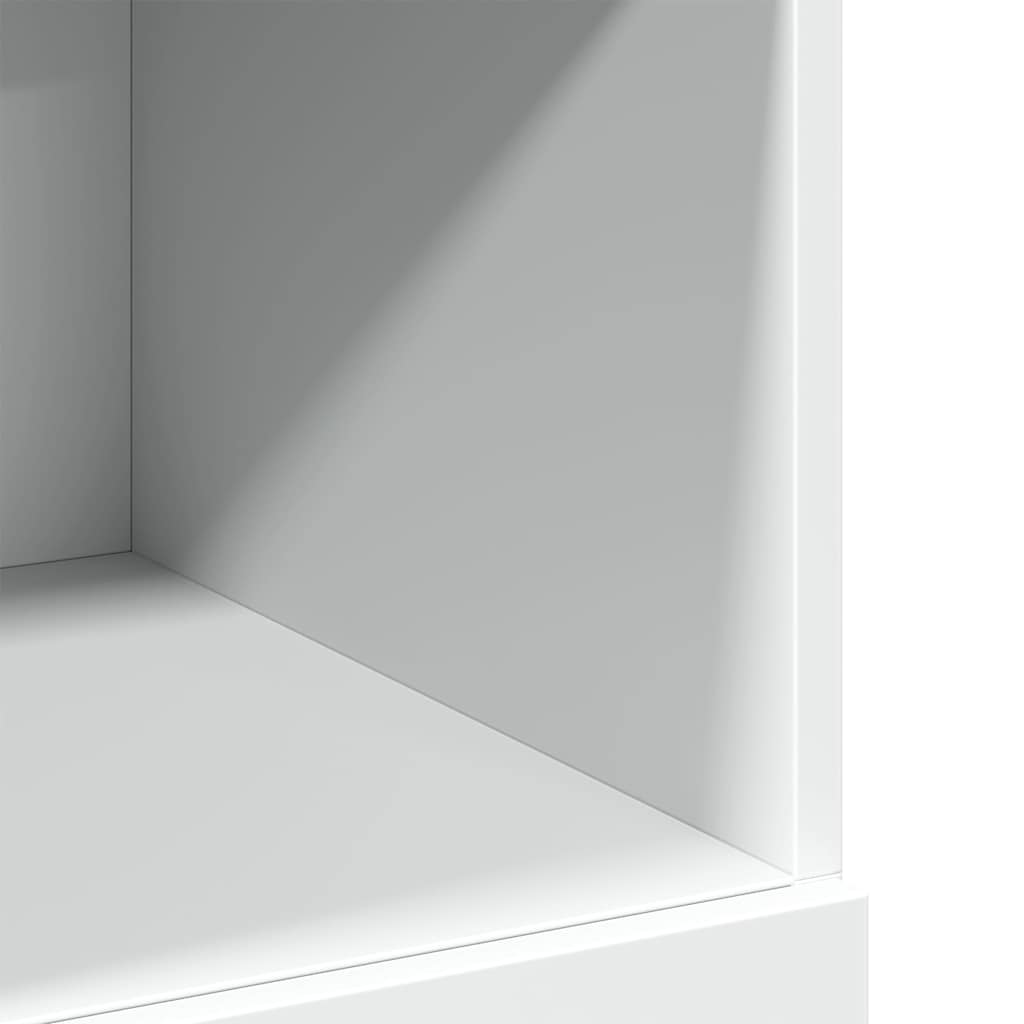 Visoka komoda bijela 80 x 42,5 x 124 cm konstruirano drvo