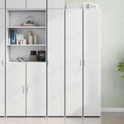 Visoka komoda bijela 30 x 42,5 x 185 cm od konstruiranog drva