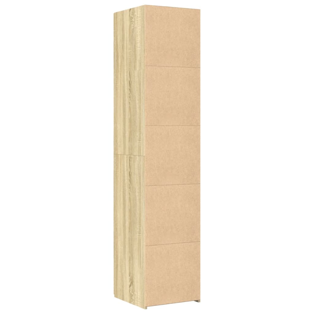 Visoka komoda boja hrasta 40x42,5x185 cm od konstruiranog drva