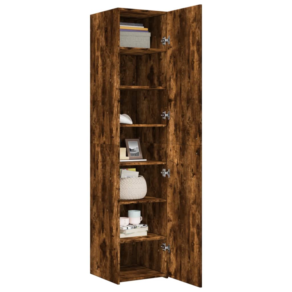 Visoka komoda boja hrasta 40x42,5x185 cm od konstruiranog drva