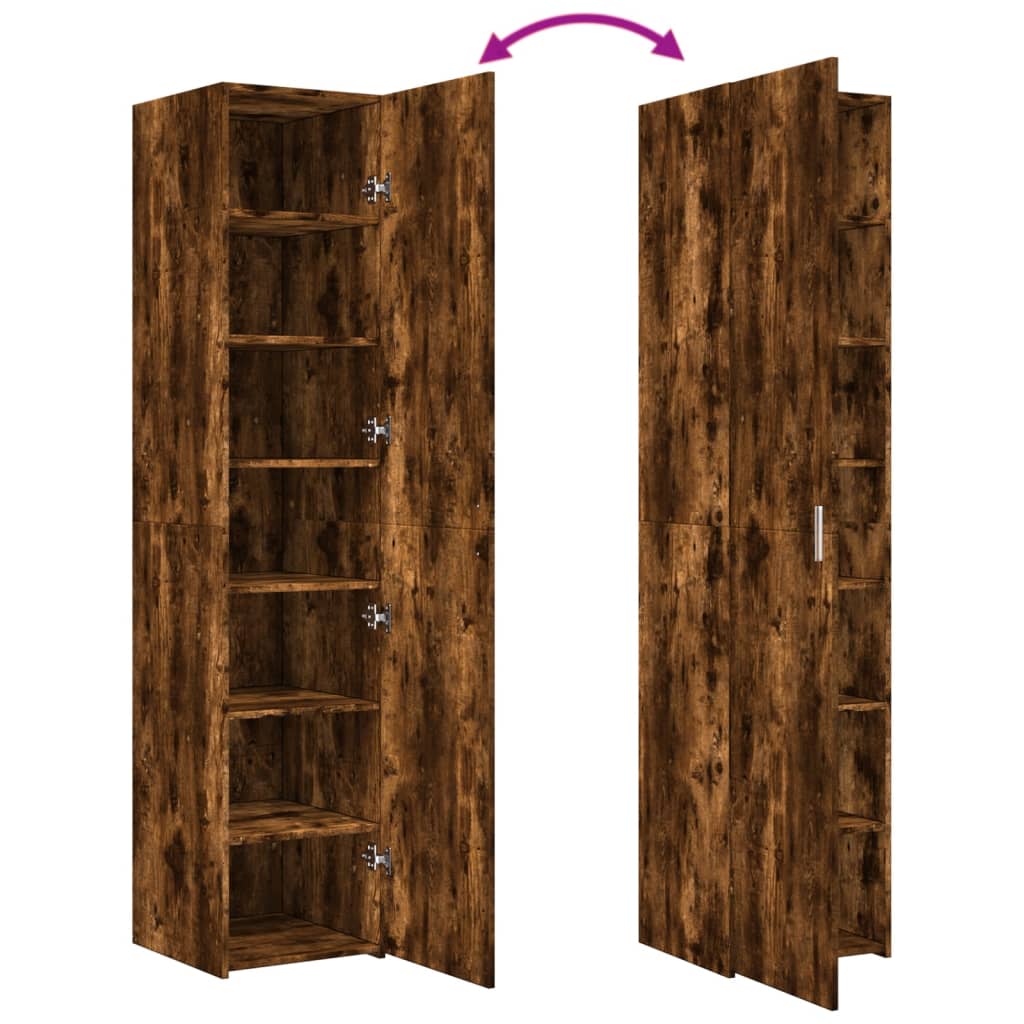 Visoka komoda boja hrasta 40x42,5x185 cm od konstruiranog drva