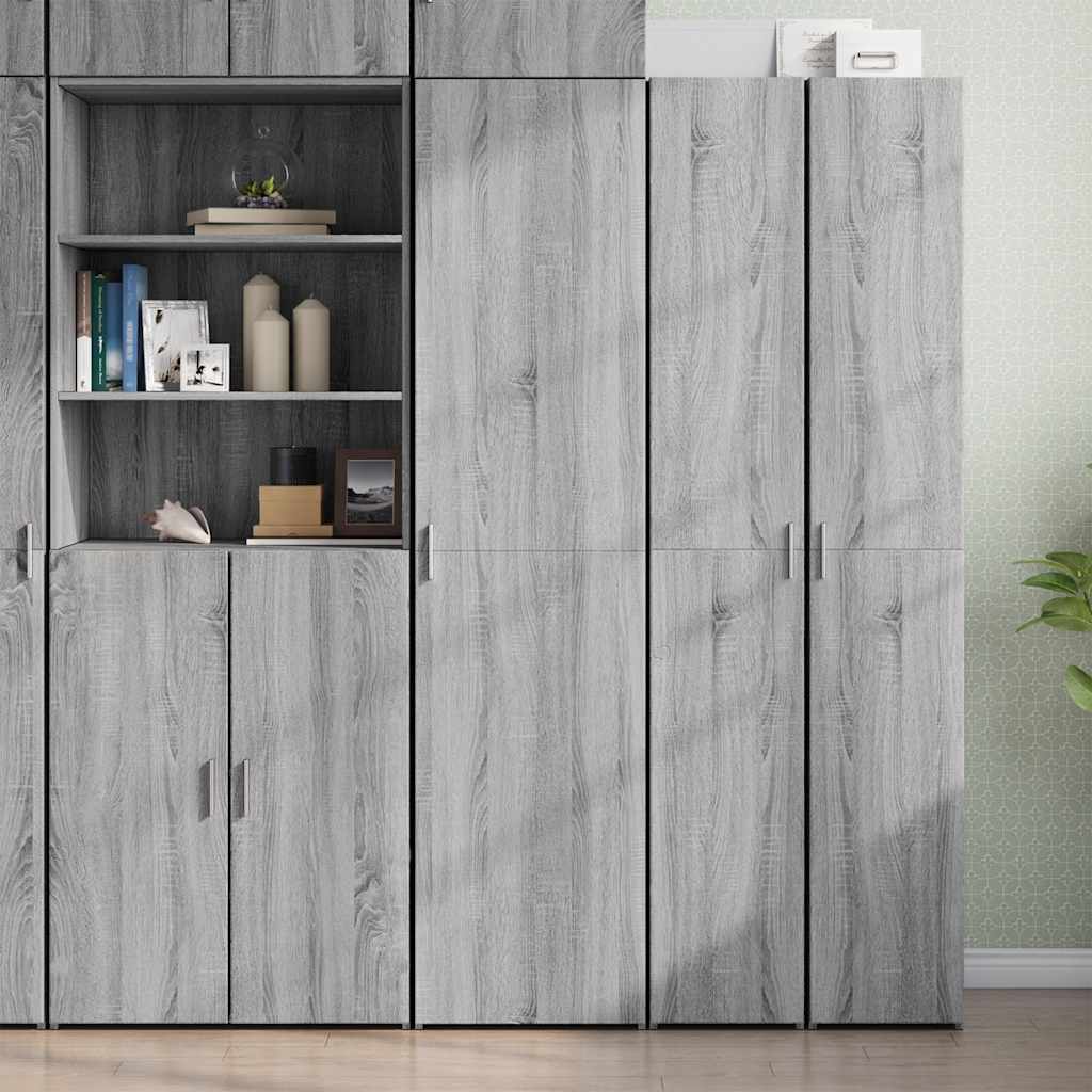 Visoka komoda siva sonome 45x42,5x185 cm od konstruiranog drva