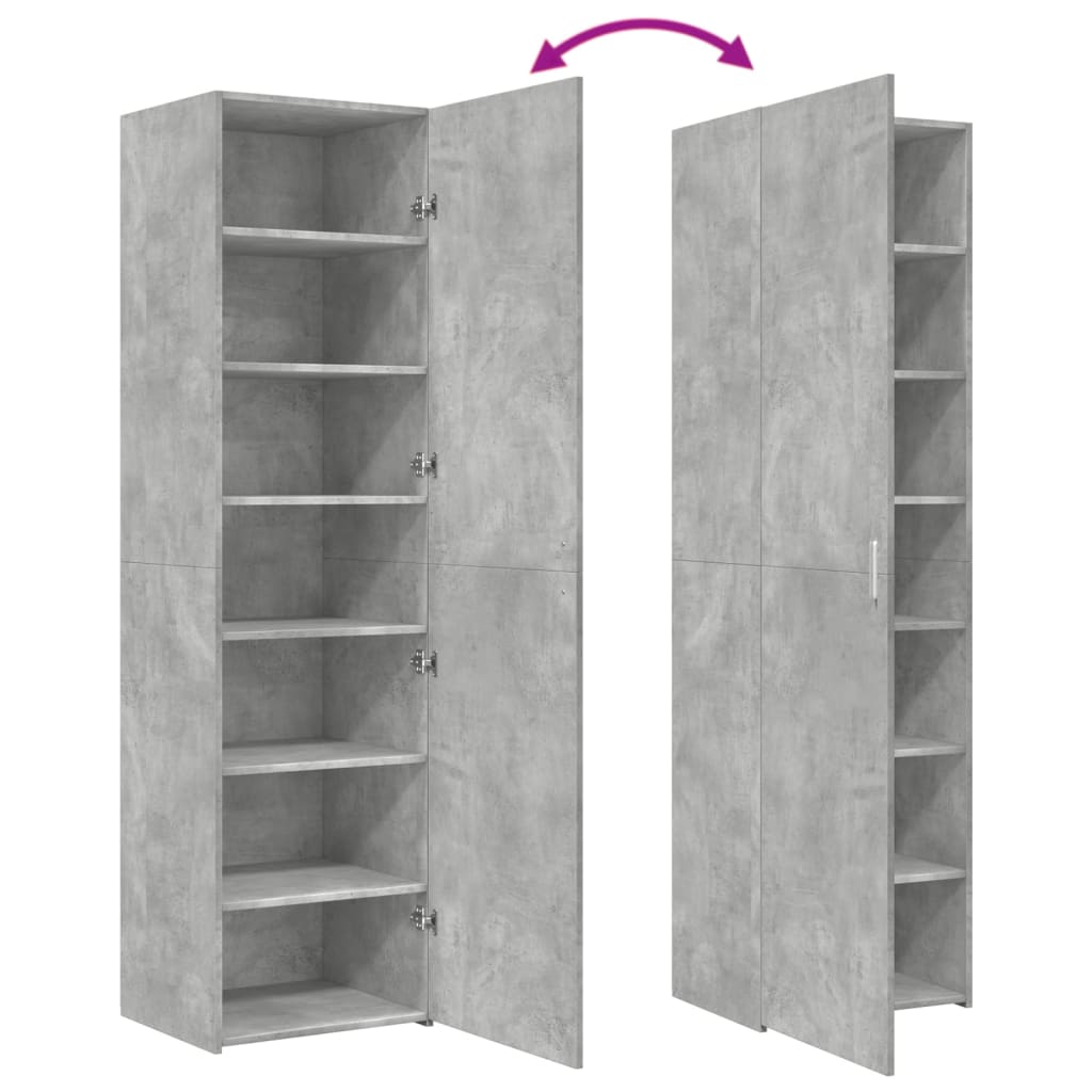 Visoka komoda boja hrasta 50x42,5x185 cm od konstruiranog drva