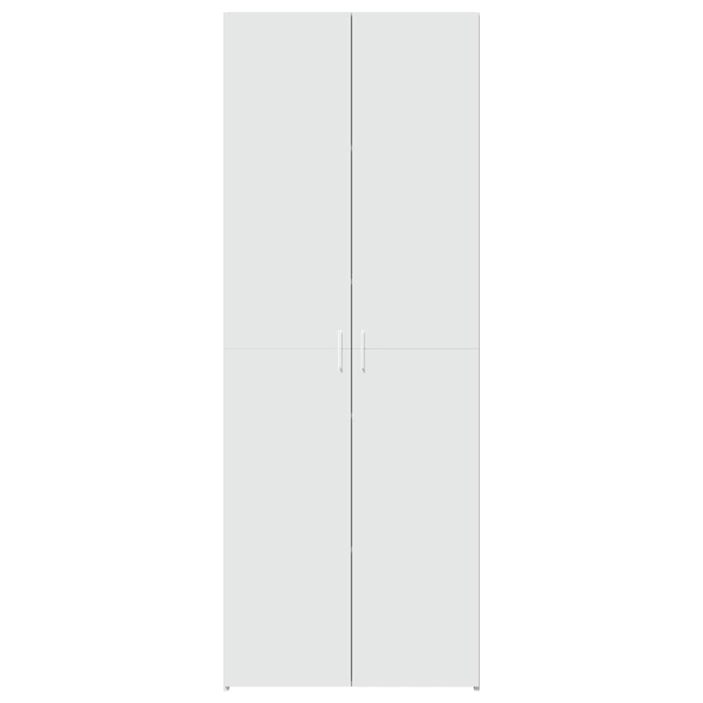 Visoka komoda bijela 70 x 42,5 x 185 cm od konstruiranog drva