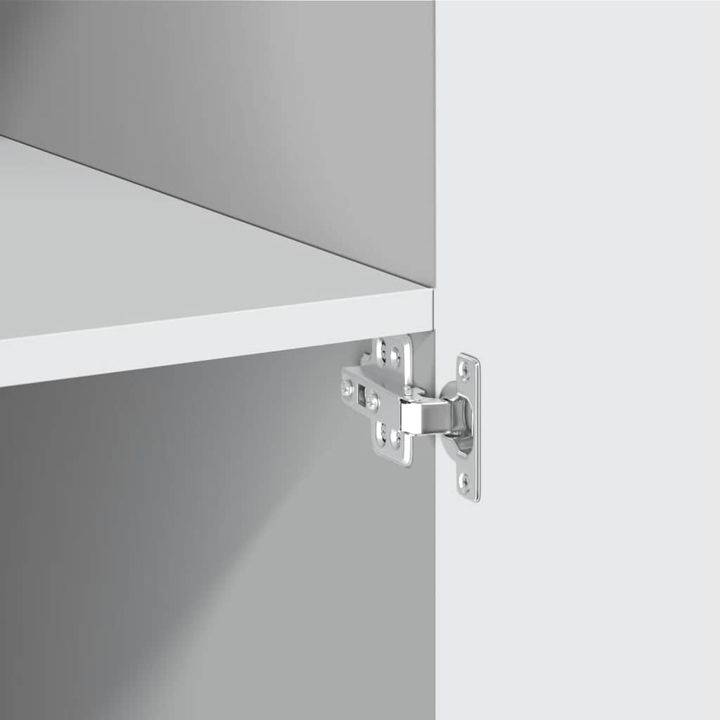 Visoka komoda bijela 70 x 42,5 x 185 cm od konstruiranog drva