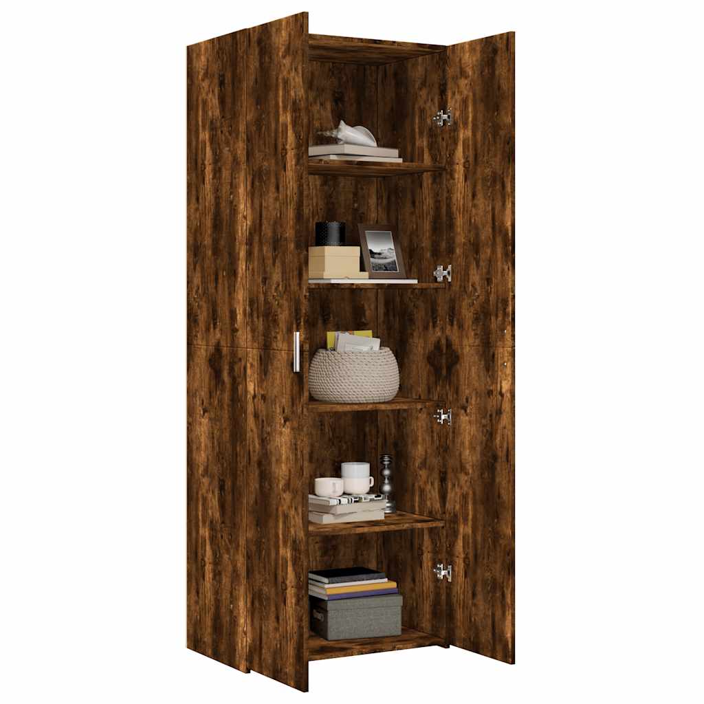 Visoka komoda boja hrasta 70x42,5x185 cm od konstruiranog drva