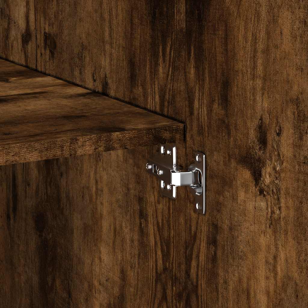 Visoka komoda boja hrasta 70x42,5x185 cm od konstruiranog drva