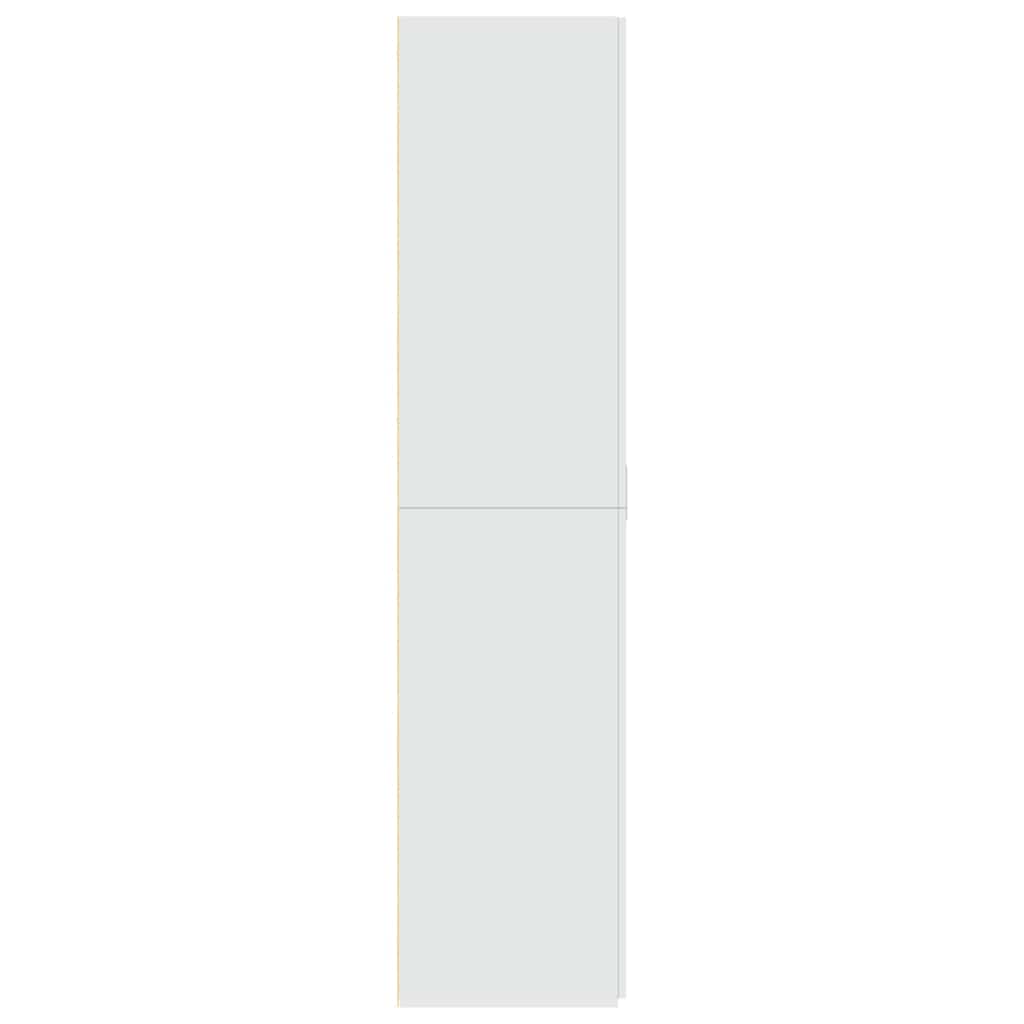 Visoka komoda bijela 70 x 42,5 x 185 cm od konstruiranog drva
