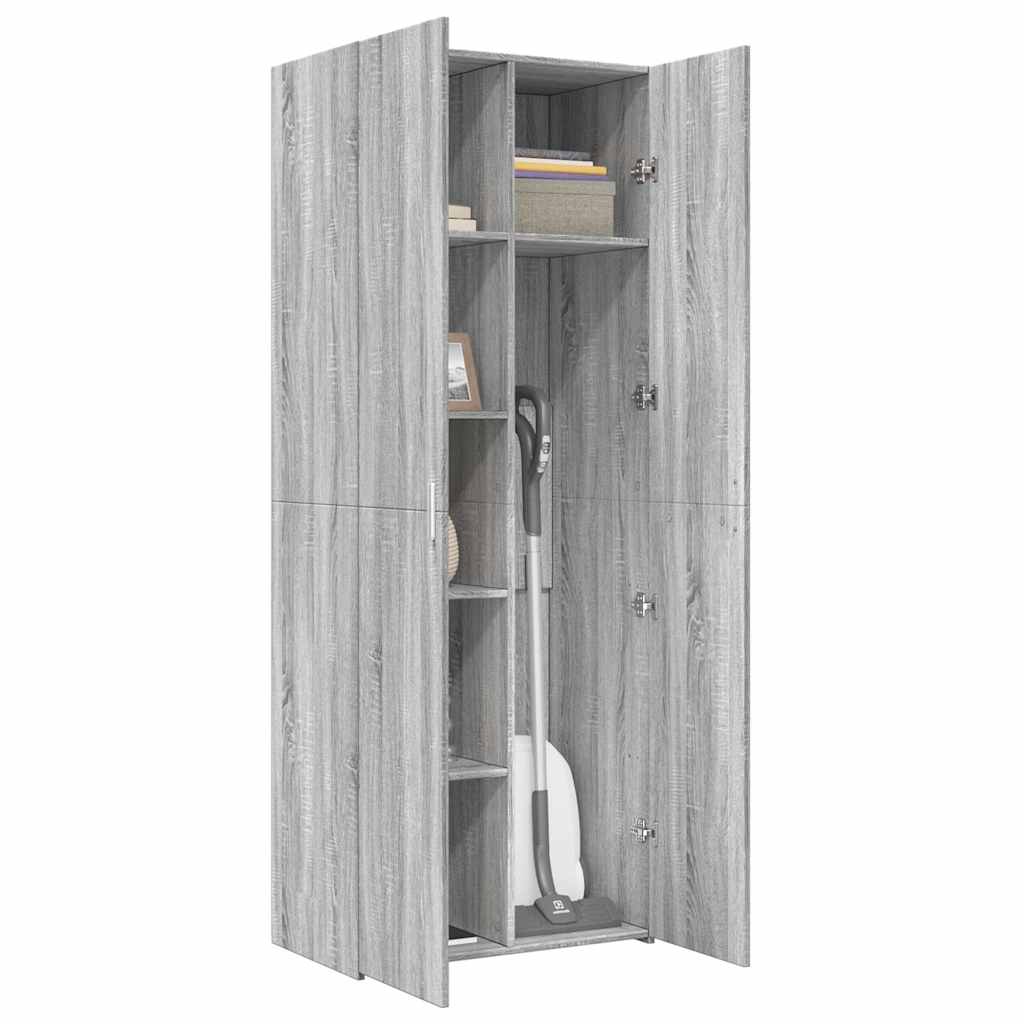 Visoka komoda boja hrasta 70x42,5x185 cm od konstruiranog drva