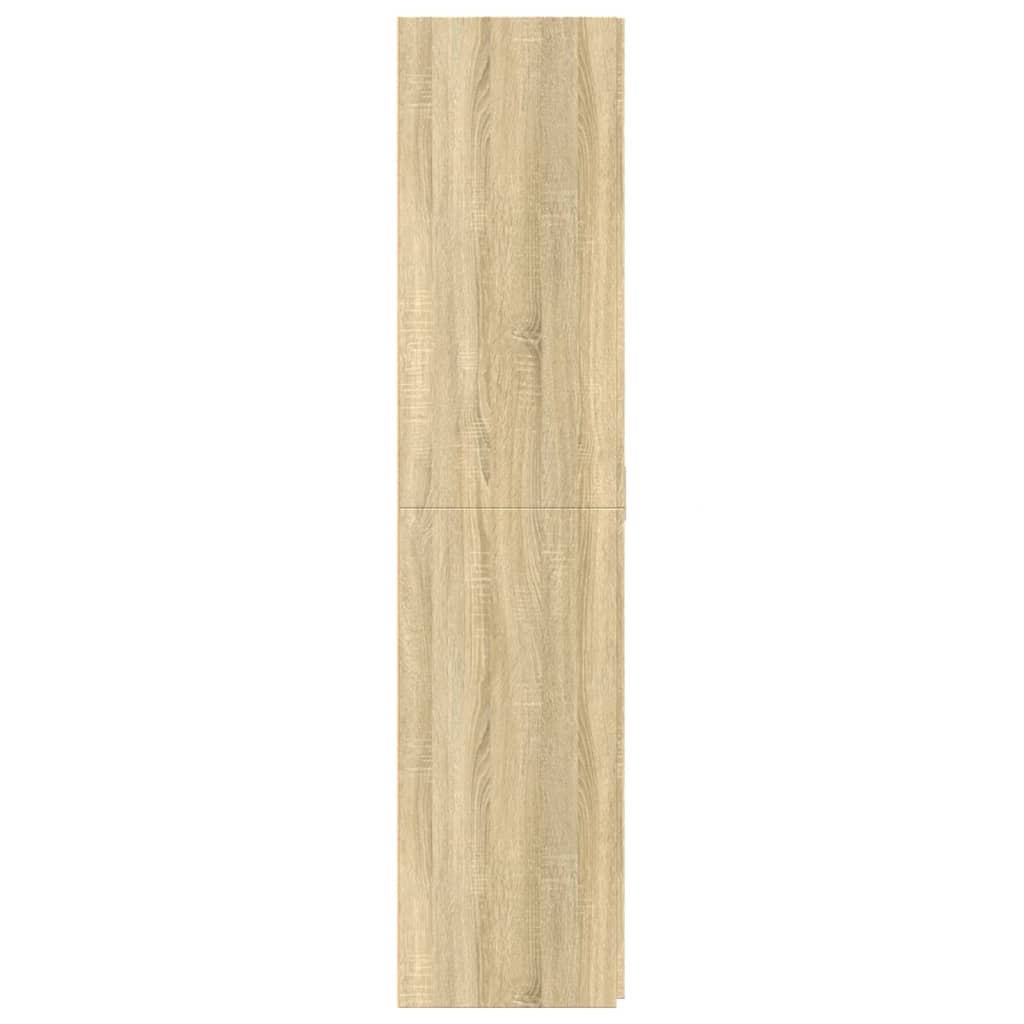 Visoka komoda boja hrasta sonome 80 x 42,5 x 185 cm drvena