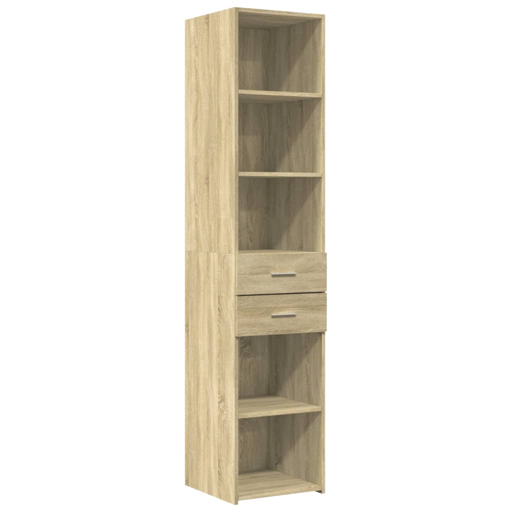 Visoka komoda boja hrasta 40x42,5x185 cm od konstruiranog drva