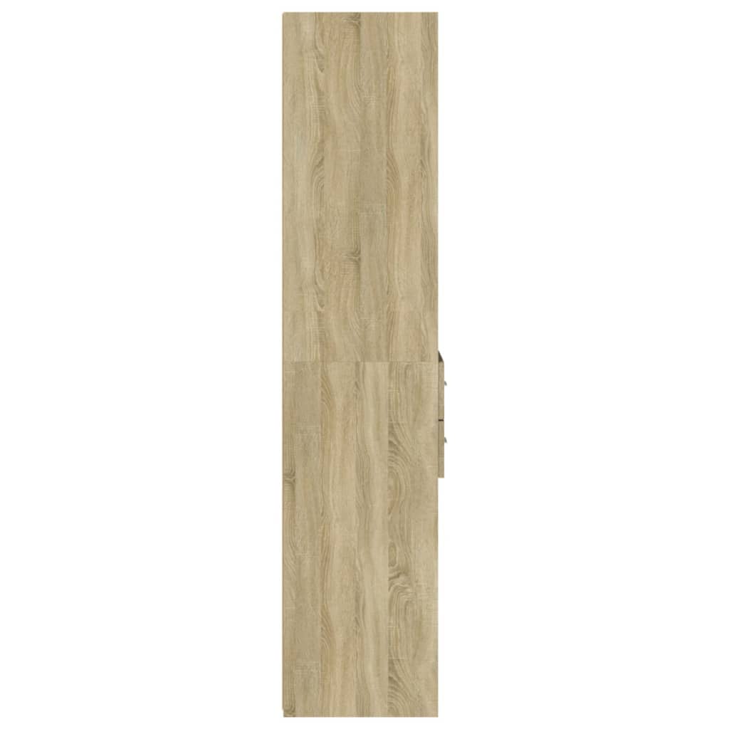 Visoka komoda boja hrasta 40x42,5x185 cm od konstruiranog drva
