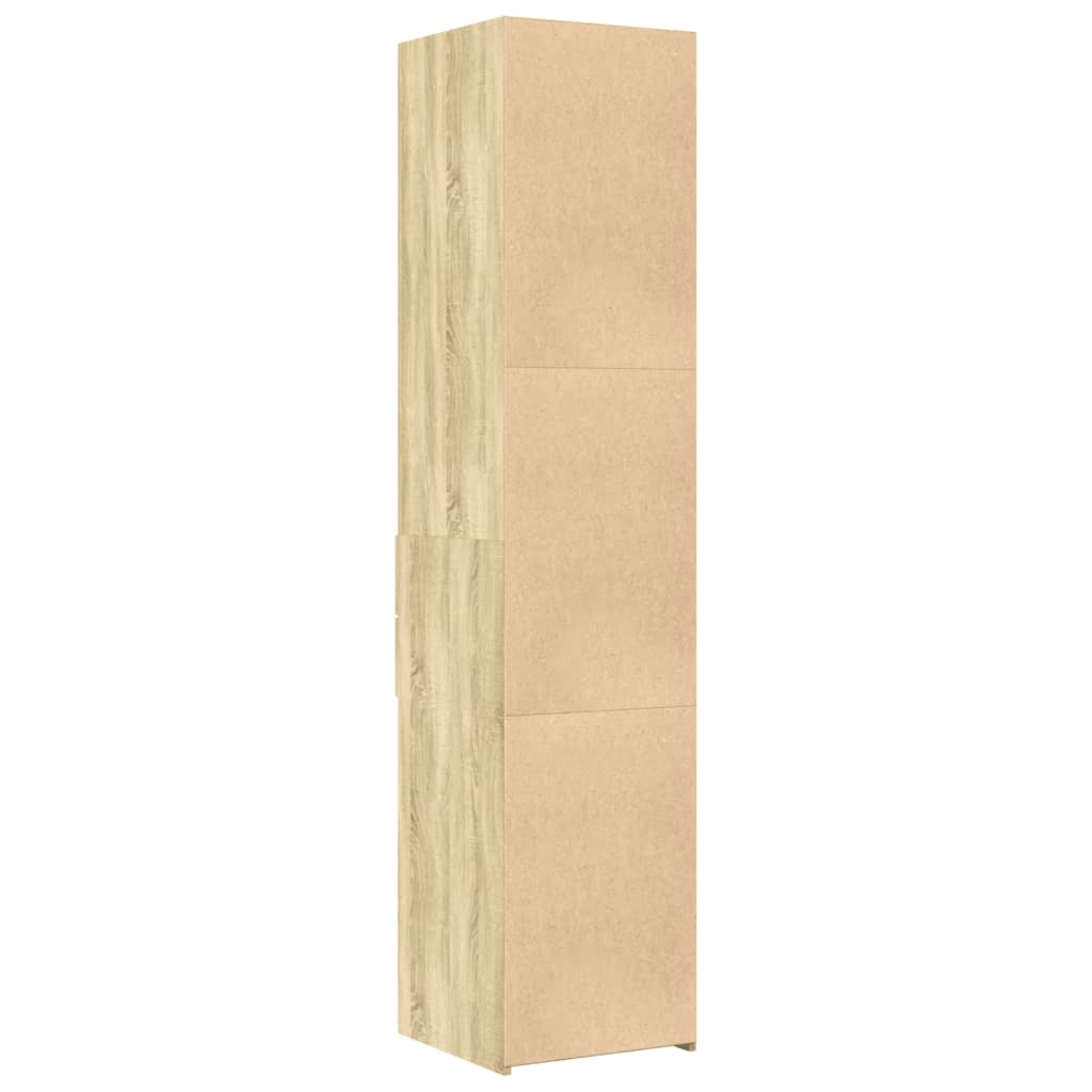 Visoka komoda boja hrasta 40x42,5x185 cm od konstruiranog drva