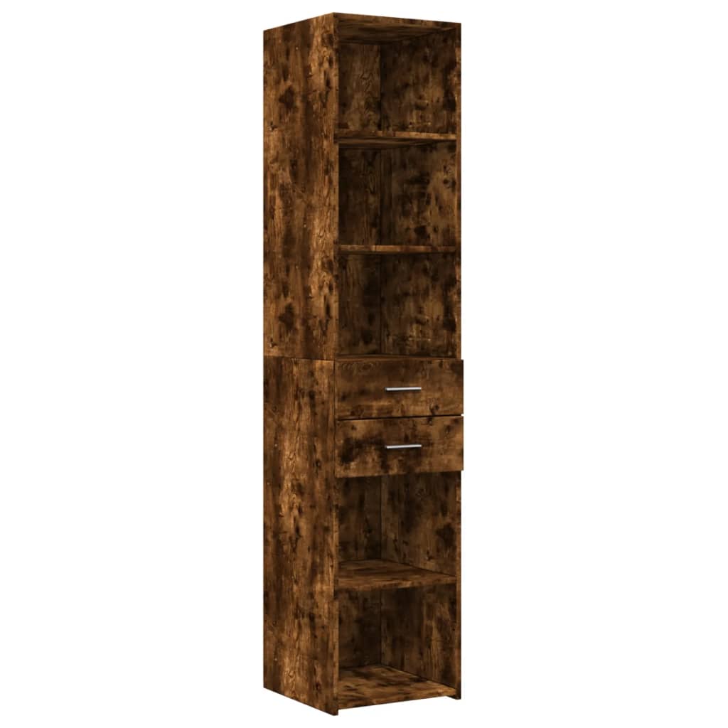 Visoka komoda boja hrasta 40x42,5x185 cm od konstruiranog drva