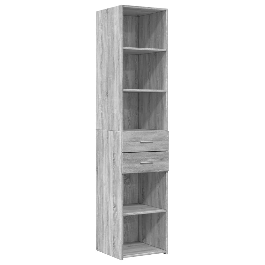 Visoka komoda boja hrasta 40x42,5x185 cm od konstruiranog drva