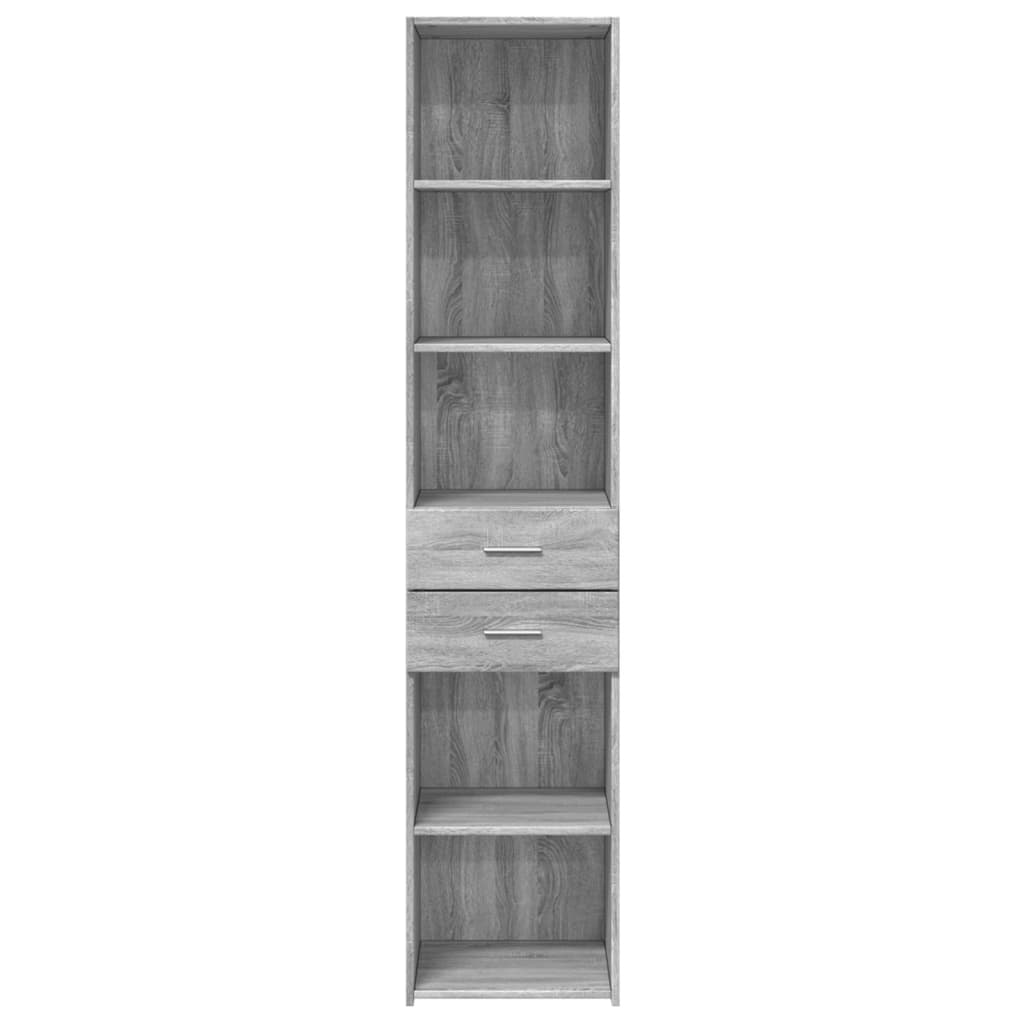 Visoka komoda boja hrasta 40x42,5x185 cm od konstruiranog drva