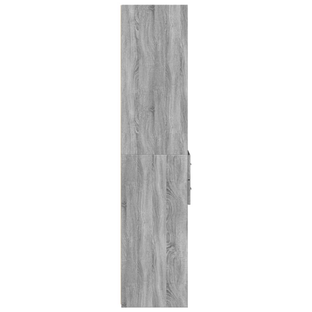 Visoka komoda boja hrasta 40x42,5x185 cm od konstruiranog drva