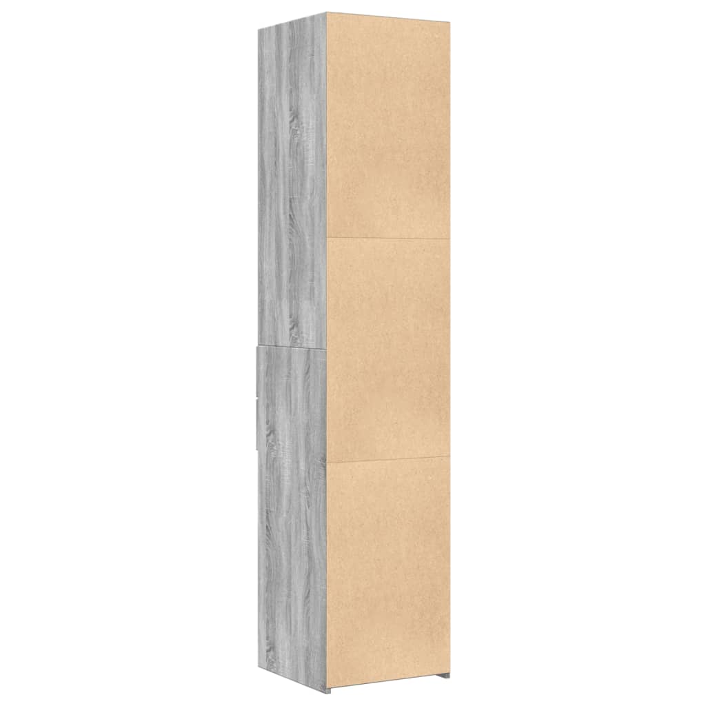 Visoka komoda boja hrasta 40x42,5x185 cm od konstruiranog drva