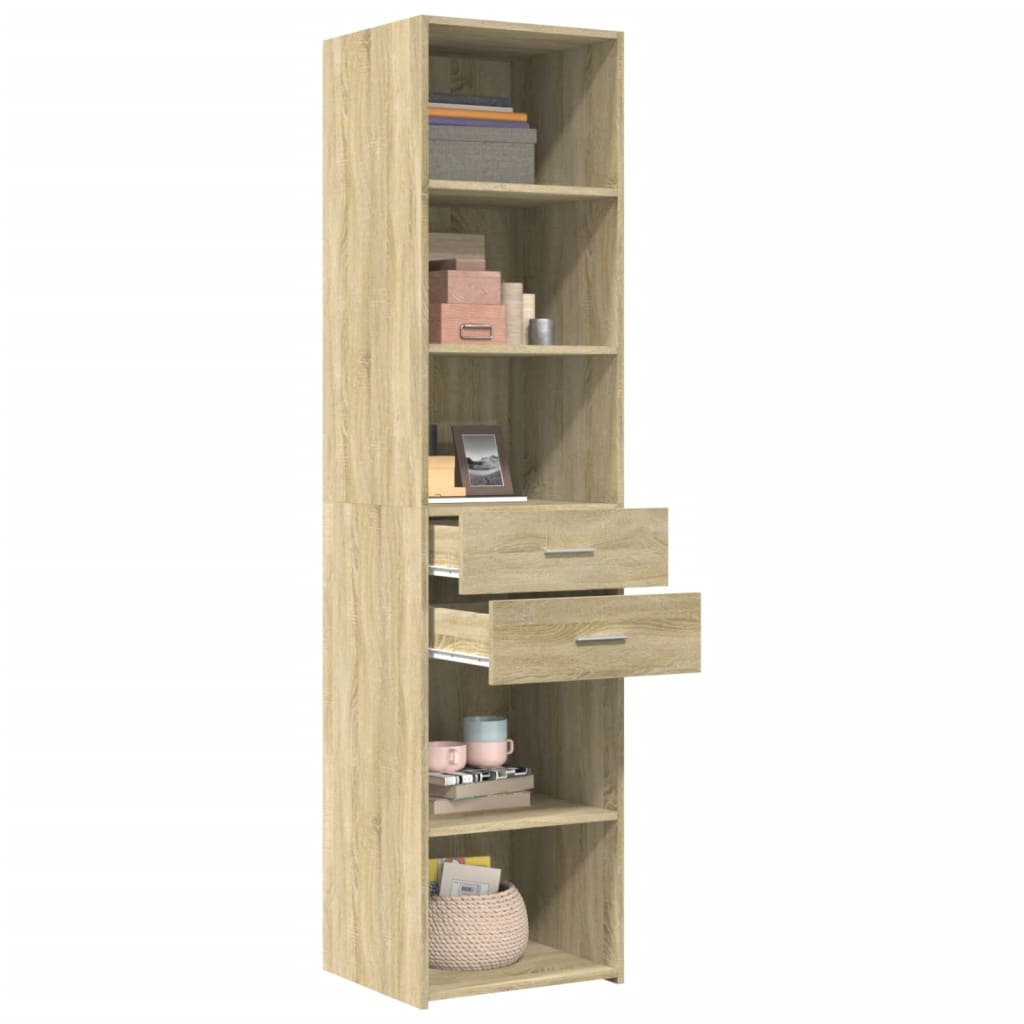 Visoka komoda hrasta sonome 45x42,5x185cm od konstruiranog drva