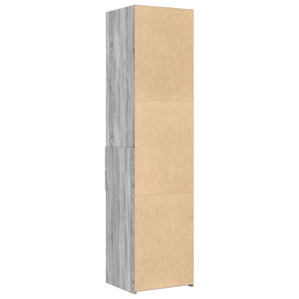 Visoka komoda siva sonome 45x42,5x185 cm od konstruiranog drva