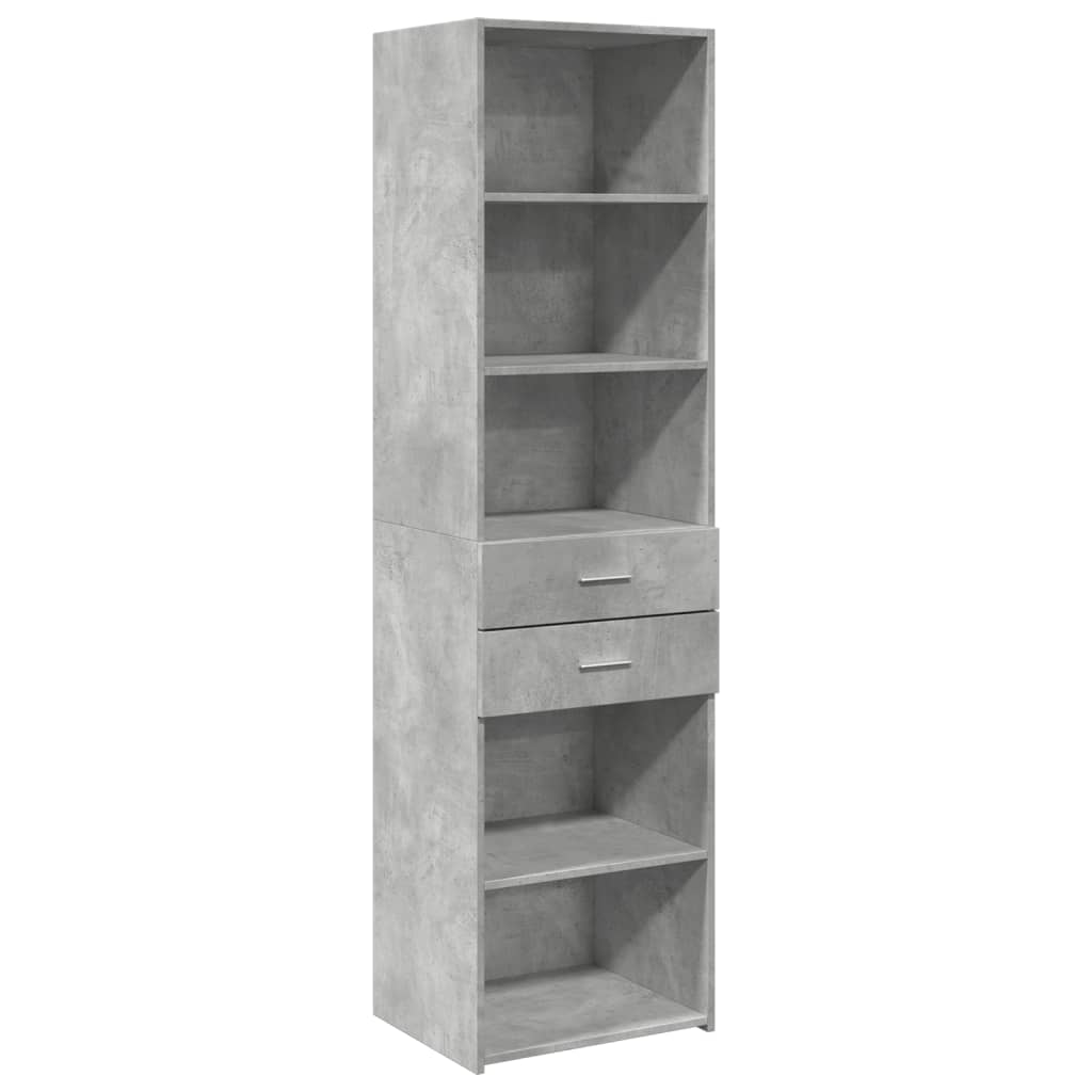 Visoka komoda boja hrasta 50x42,5x185 cm od konstruiranog drva