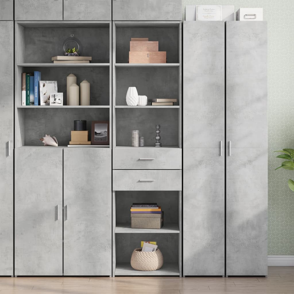 Visoka komoda boja hrasta 50x42,5x185 cm od konstruiranog drva