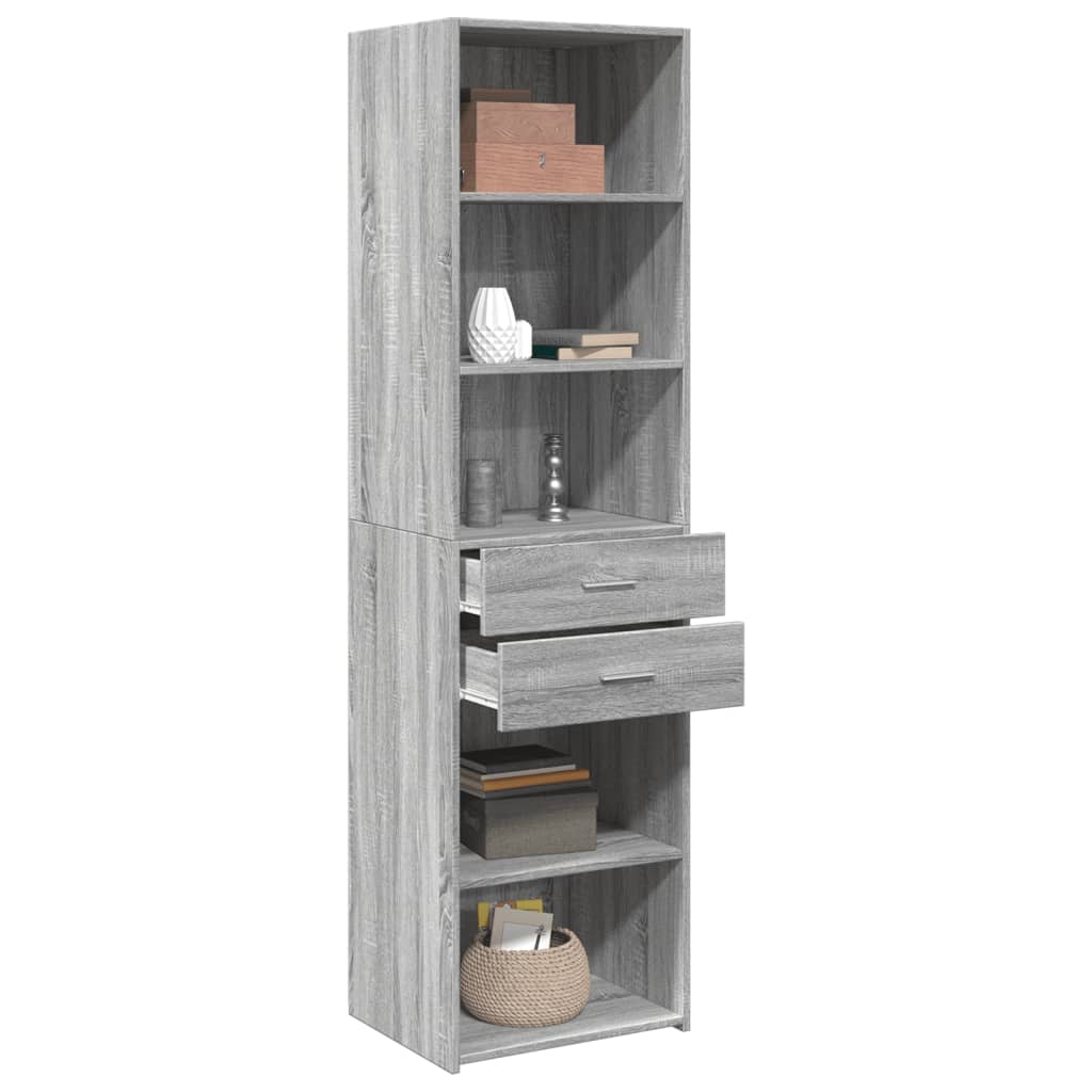 Visoka komoda boja hrasta 50x42,5x185 cm od konstruiranog drva