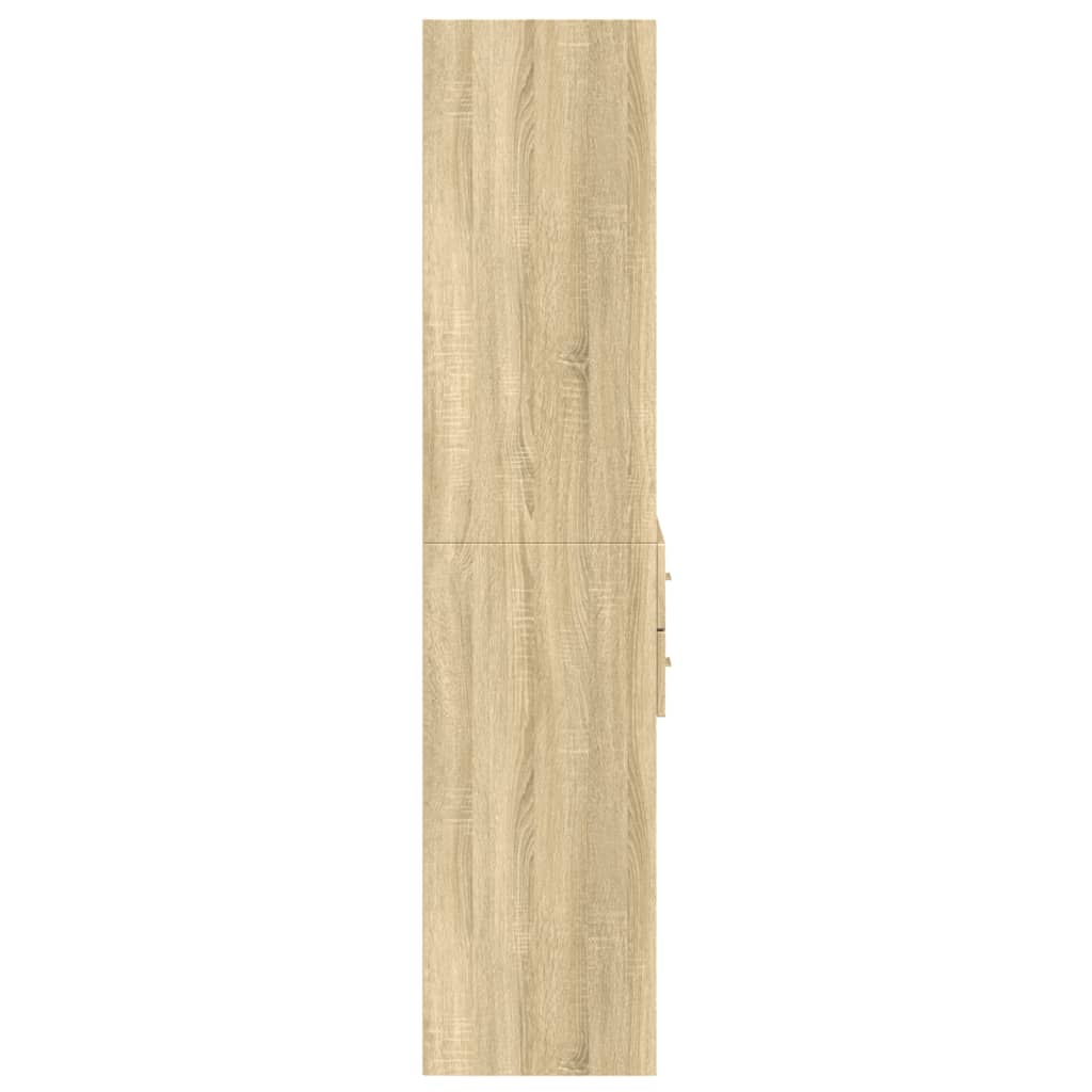 Visoka komoda boja hrasta 70x42,5x185 cm od konstruiranog drva