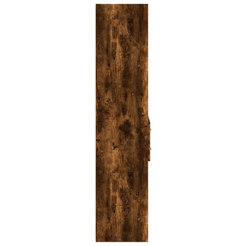 Visoka komoda boja hrasta 70x42,5x185 cm od konstruiranog drva