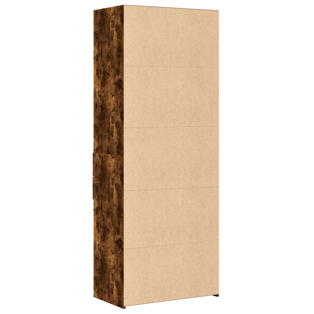 Visoka komoda boja hrasta 70x42,5x185 cm od konstruiranog drva