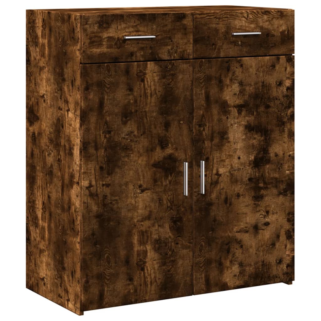 Komoda boja dimljenog hrasta 80x42,5x93 cm konstruirano drvo