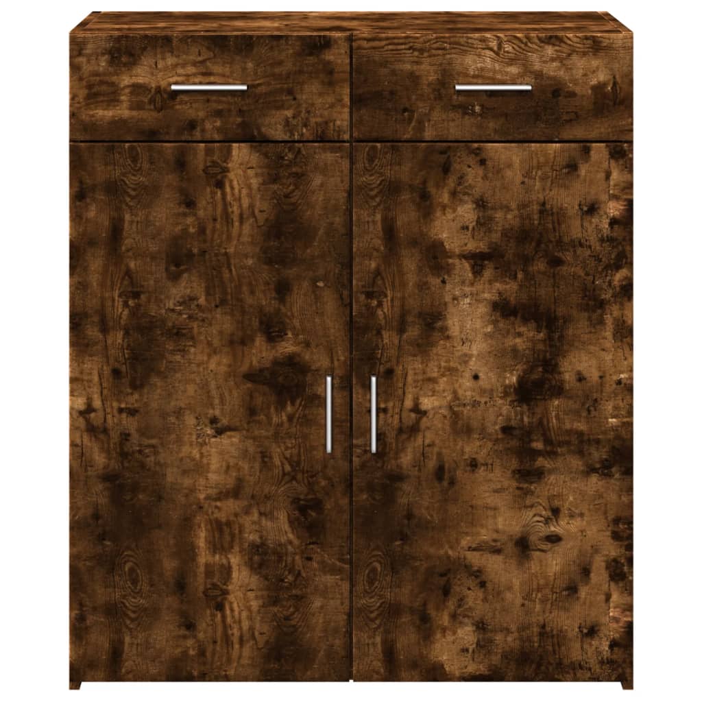 Komoda boja dimljenog hrasta 80x42,5x93 cm konstruirano drvo