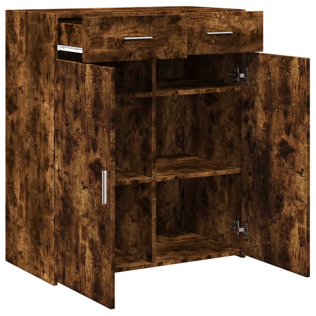 Komoda boja dimljenog hrasta 80x42,5x93 cm konstruirano drvo