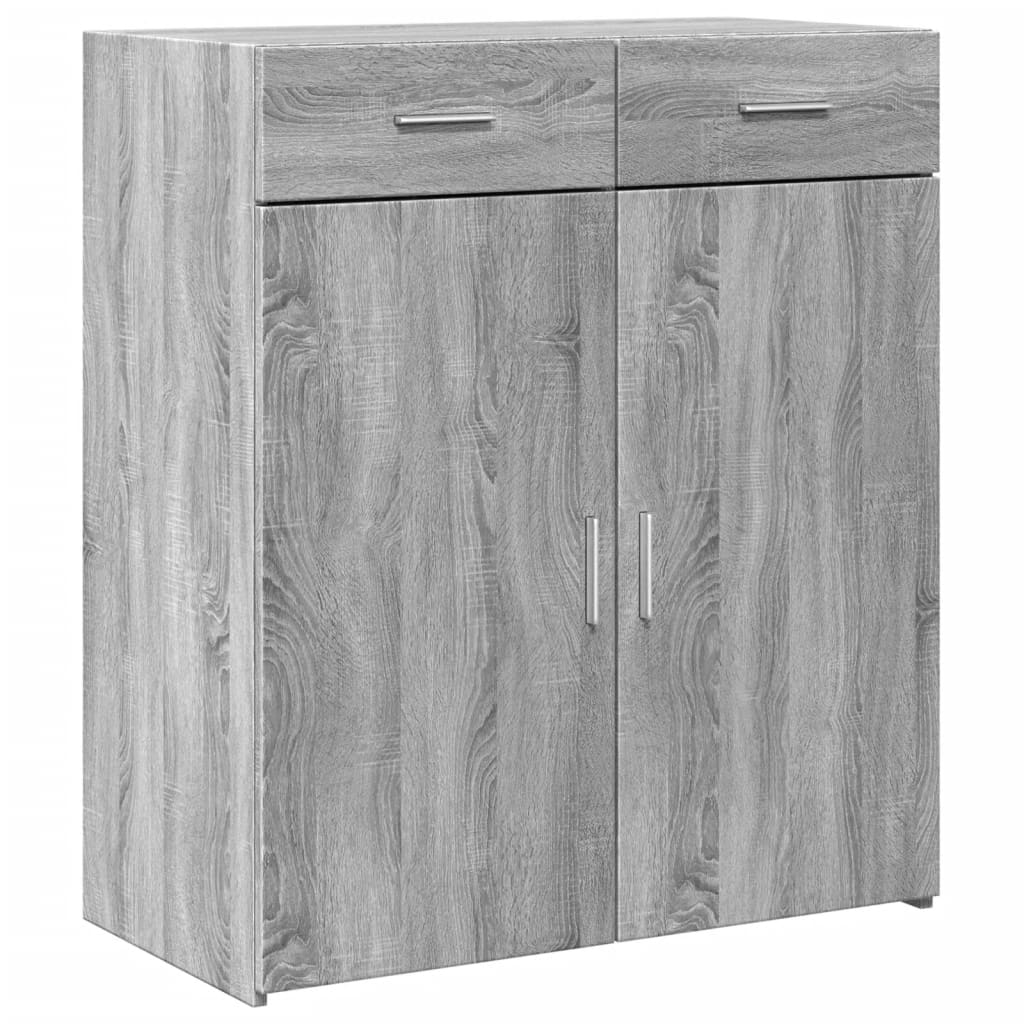 Komoda siva boja hrasta 80x42,5x93 cm od konstruiranog drva