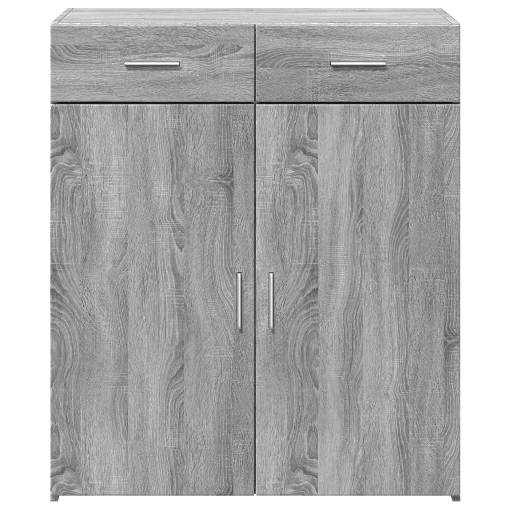 Komoda siva boja hrasta 80x42,5x93 cm od konstruiranog drva