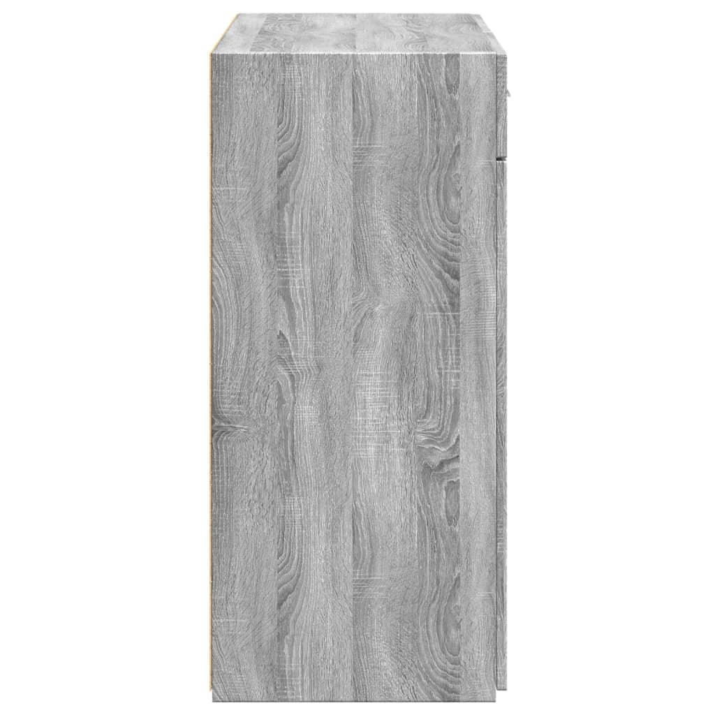 Komoda siva boja hrasta 80x42,5x93 cm od konstruiranog drva