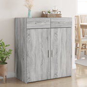 Komoda siva boja hrasta 80x42,5x93 cm od konstruiranog drva