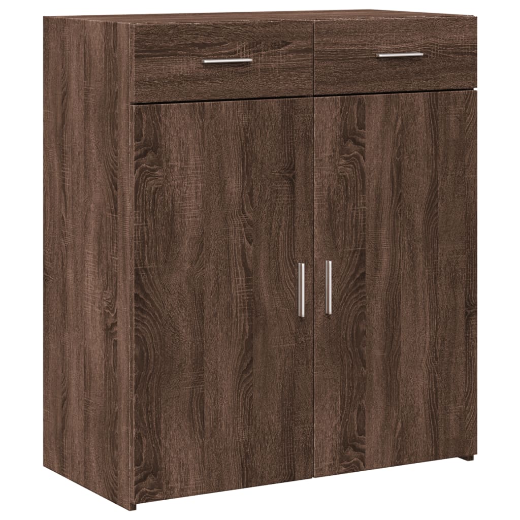 Komoda boja smeđeg hrasta 80x42,5x93 cm od konstruiranog drva