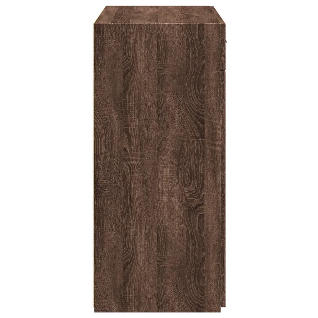 Komoda boja smeđeg hrasta 80x42,5x93 cm od konstruiranog drva
