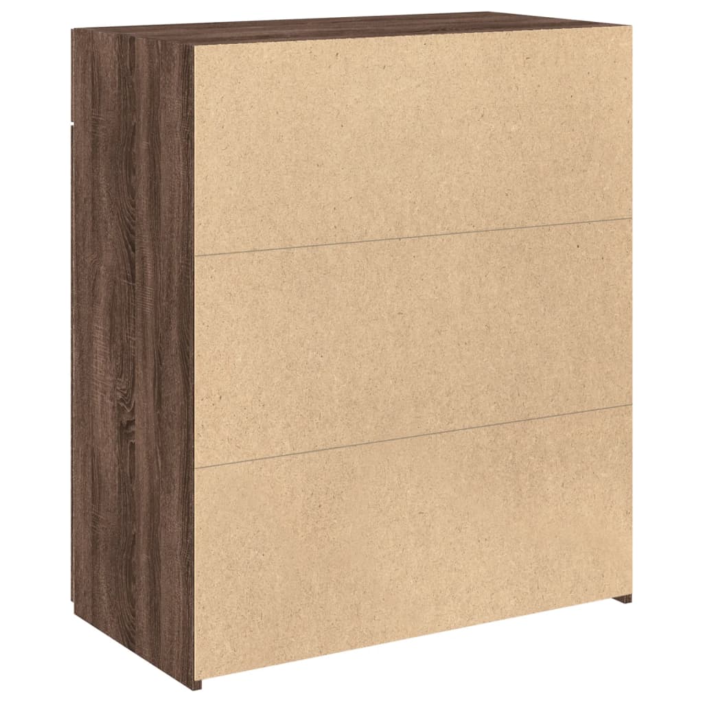 Komoda boja smeđeg hrasta 80x42,5x93 cm od konstruiranog drva