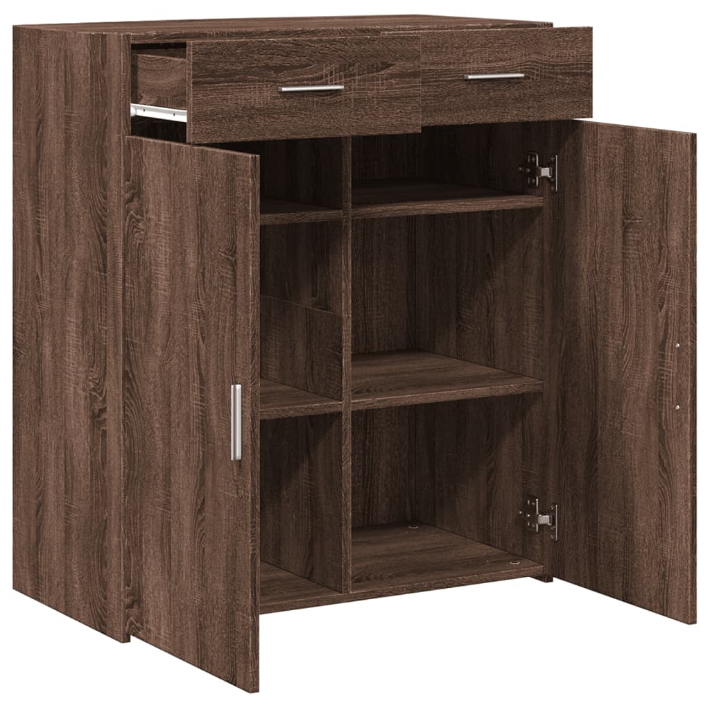 Komoda boja smeđeg hrasta 80x42,5x93 cm od konstruiranog drva