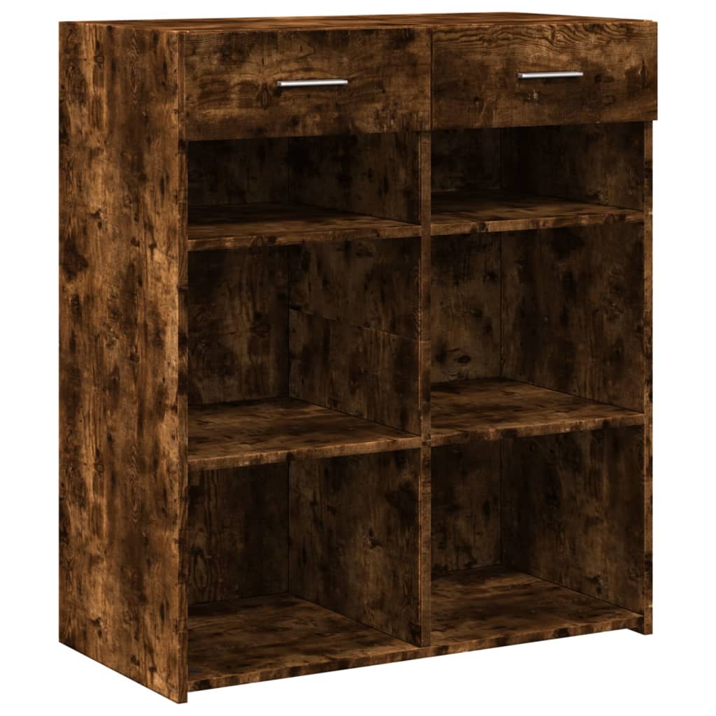 Komoda boja dimljenog hrasta 80x42,5x93 cm konstruirano drvo