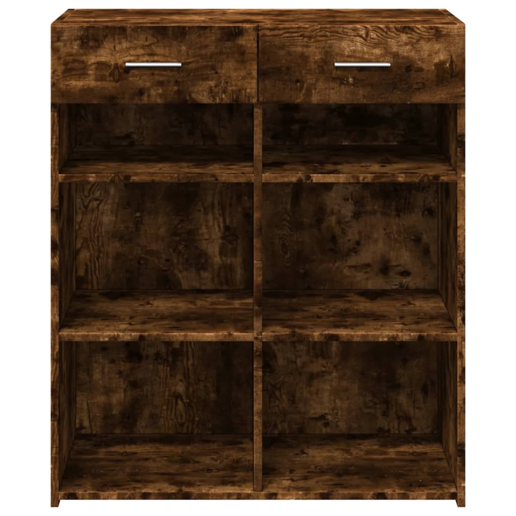 Komoda boja dimljenog hrasta 80x42,5x93 cm konstruirano drvo